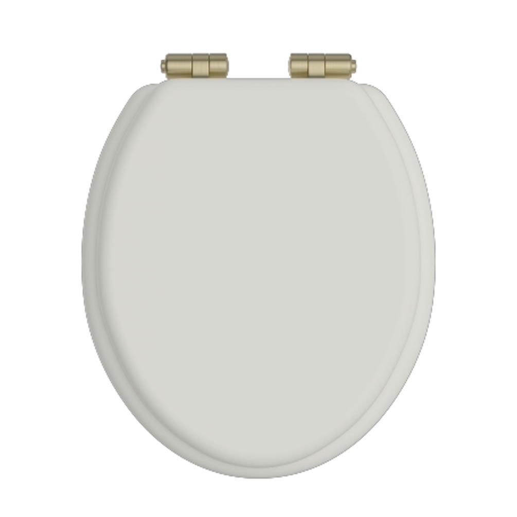 Heritage Chantilly Soft Close WC With Brushed Brass Hinges
